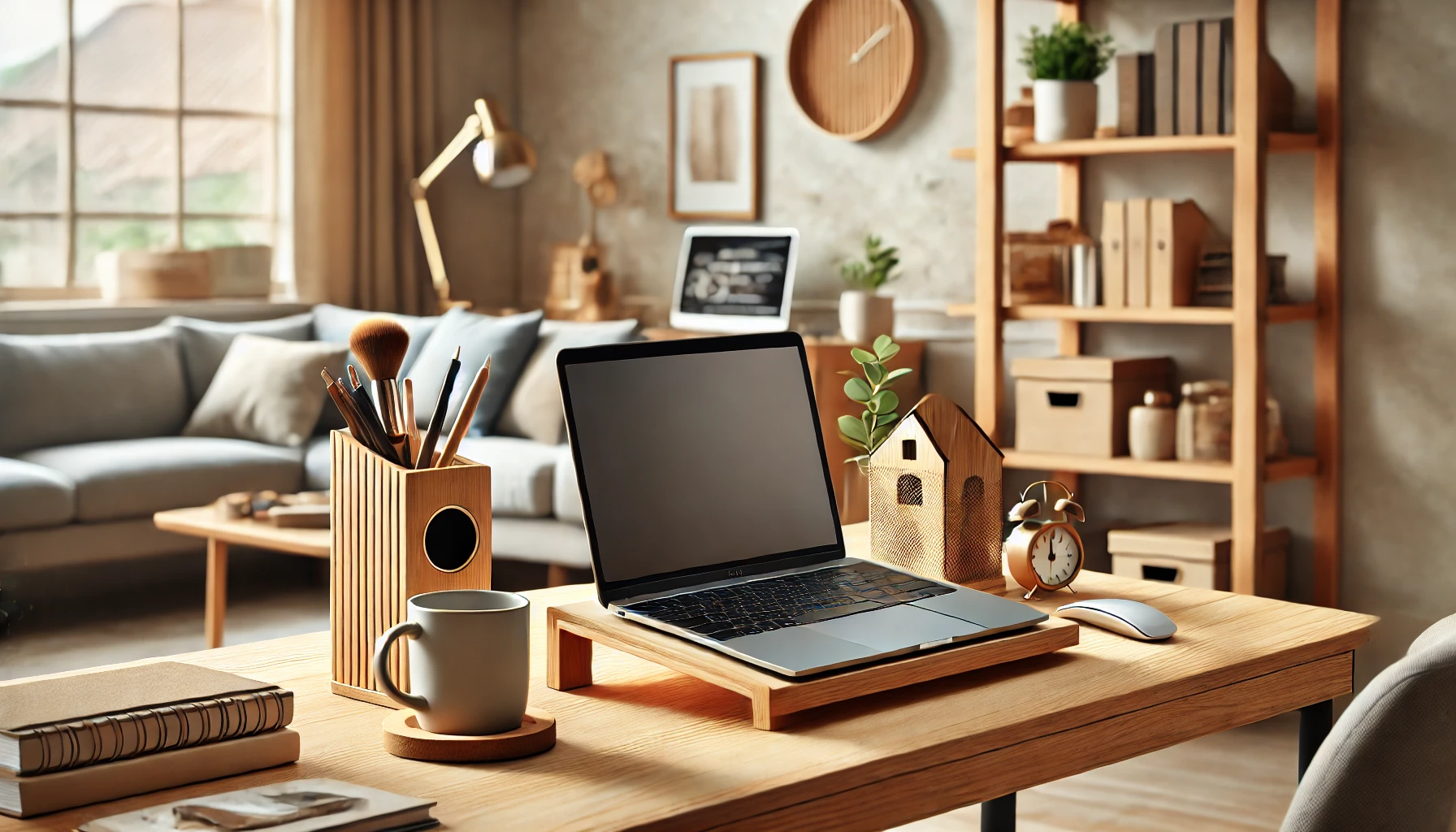 wooden laptop stand for desk